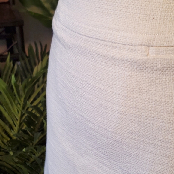 Talbots White Tweed Pencil Skirt 2P - Picture 7 of 11